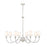 Z-Lite Katerina 8 Light 46" Chandelier, Brushed Nickel/White - 1950-8BN