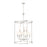Z-Lite Katerina 9 Light 28" Chandelier, Brushed Nickel/White - 1950-9C-BN