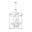 Z-Lite Katerina 9 Light 28" Chandelier, Brushed Nickel/White