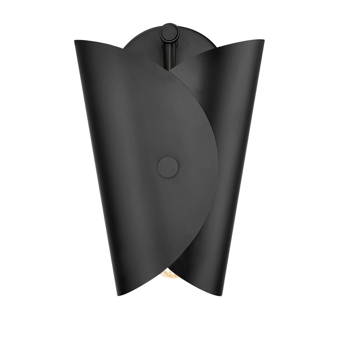 Z-Lite Salone 1 Light 7.25" Wall Sconce, Black/Black Outer, Gold Inner