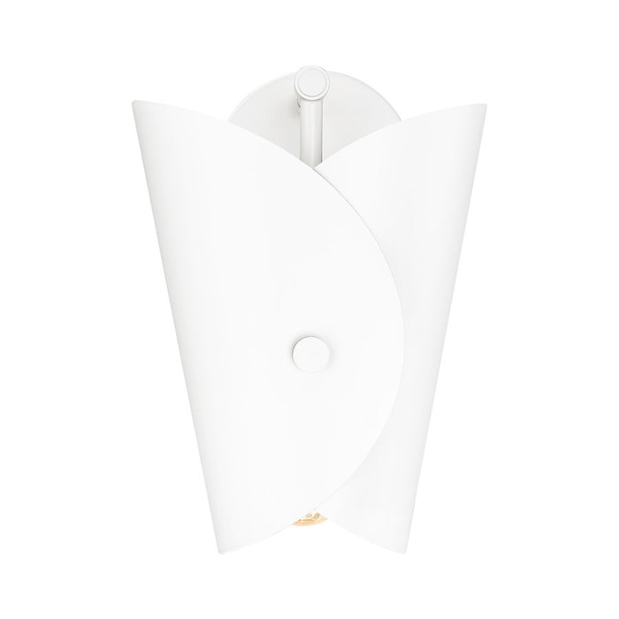 Z-Lite Salone 1 Light 7.25" Wall Sconce, White/White Outer, Gold Inner