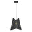 Z-Lite Salone 1 Light 13" Pendant, Black/Black Outer, Gold Inner