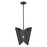 Z-Lite Salone 1Lt 13" Pendant, Black/Black Outer, Gold Inner