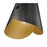 Z-Lite Salone 1 Light 13" Pendant, Black/Black Outer, Gold Inner
