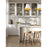 Z-Lite Salone 1 Light 13" Pendant, White/White Outer, Gold Inner