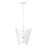 Z-Lite Salone 1 Light 13" Pendant, White/White Outer, Gold Inner