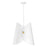 Z-Lite Salone 1Lt 18" Pendant, White/White Outer, Gold Inner