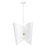 Z-Lite Salone 1Lt 18" Pendant, White/White Outer, Gold Inner