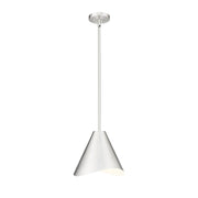 Z-Lite Aria 1Lt 12" Pendant, Nickel/Nickel/Inner White - 1952P12-BN