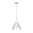 Z-Lite Aria 1 Light 12" Pendant, Nickel/Nickel/Inner White