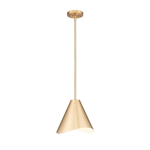 Z-Lite Aria 1 Light 12" Pendant, Modern Gold/Modern Gold/Inner White - 1952P12-MGLD