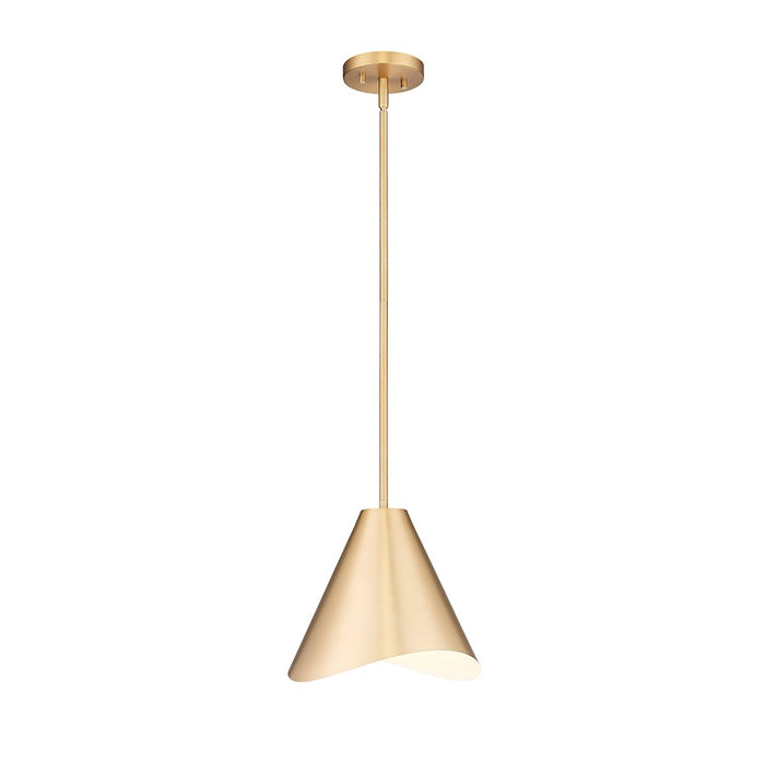 Z-Lite Aria 1 Light 12" Pendant, Modern Gold/Modern Gold/Inner White - 1952P12-MGLD