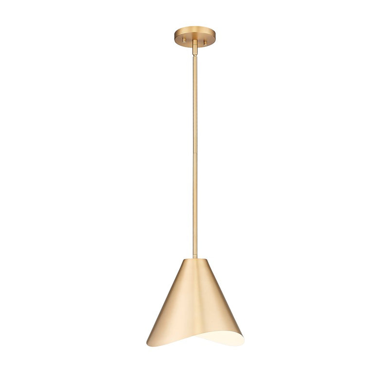 Z-Lite Aria 1Lt 12" Pendant, Modern Gold/Modern Gold/Inner White - 1952P12-MGLD