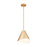 Z-Lite Aria 1 Light 12" Pendant, Modern Gold/Modern Gold/Inner White