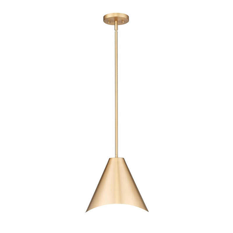 Z-Lite Aria 1Lt 12" Pendant, Modern Gold/Modern Gold/Inner White