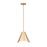Z-Lite Aria 1 Light 12" Pendant, Modern Gold/Modern Gold/Inner White