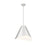 Z-Lite Aria 1 Light 18" Pendant, Nickel/Nickel/Inner White