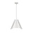 Z-Lite Aria 1 Light 18" Pendant, Nickel/Nickel/Inner White