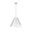 Z-Lite Aria 1 Light 18" Pendant, Nickel/Nickel/Inner White