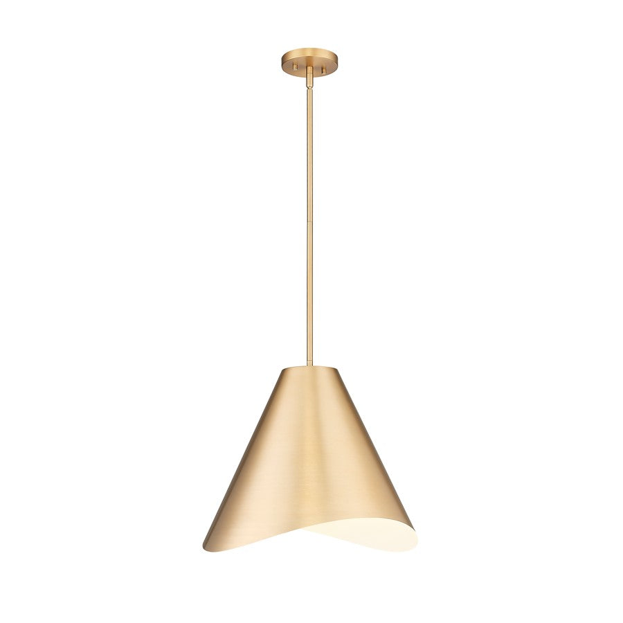 Z-Lite Aria 1Lt 18" Pendant, Modern Gold/Modern Gold/Inner White - 1952P18-MGLD