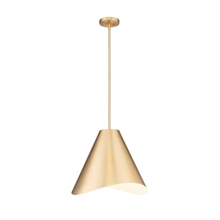 Z-Lite Aria 1 Light 18" Pendant, Modern Gold/Modern Gold/Inner White - 1952P18-MGLD
