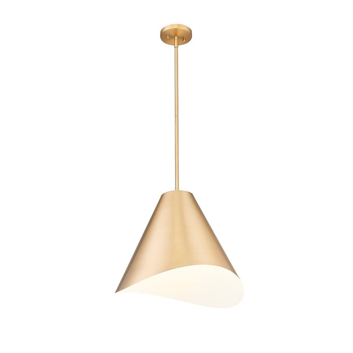 Z-Lite Aria 1Lt 18" Pendant, Modern Gold/Modern Gold/Inner White