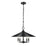 Z-Lite Rialto 5 Light 22" Pendant, Black Outer/Signature Brass Inner