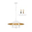 Z-Lite Rialto 5 Light 22" Pendant, White Outer/Signature Brass Inner - 1953-22MW