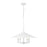 Z-Lite Rialto 5Lt 22" Pendant, White Outer/Signature Brass Inner