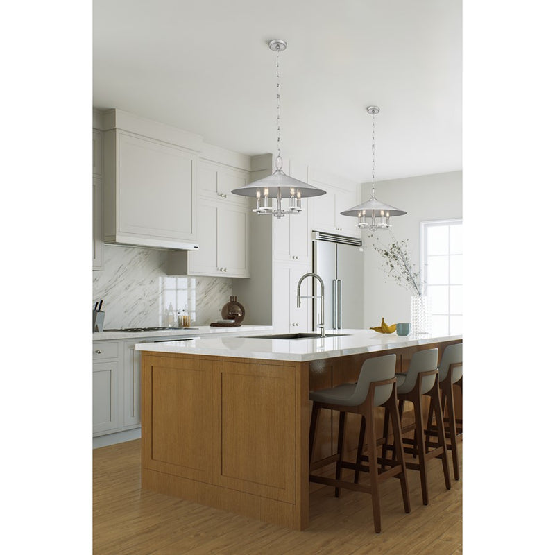 Z-Lite Rialto 5Lt 22" Pendant, Signature Pewter/Signature Pewter