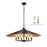 Z-Lite Rialto 6 Light 32" Pendant, Black Outer/Signature Brass Inner - 1953-32MB