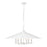 Z-Lite Rialto 6 Light 32" Pendant, White Outer/Signature Brass Inner