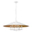 Z-Lite Rialto 6Lt 32" Pendant, White Outer/Signature Brass Inner