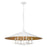 Z-Lite Rialto 6 Light 32" Pendant, White Outer/Signature Brass Inner