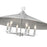 Z-Lite Rialto 6Lt 32" Pendant, Signature Pewter/Signature Pewter
