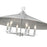 Z-Lite Rialto 6 Light 32" Pendant, Signature Pewter/Signature Pewter