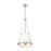 Z-Lite Madeline 4 Light 12" Pendant, Brushed Nickel/White