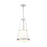Z-Lite Madeline 4 Light 12" Pendant, Brushed Nickel/White