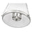 Z-Lite Madeline 4 Light 12" Pendant, Brushed Nickel/White