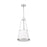 Z-Lite Madeline 4 Light 12" Pendant, Brushed Nickel/White
