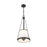 Z-Lite Madeline 4 Light 12" Pendant, Matte Black/White