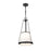 Z-Lite Madeline 4 Light 12" Pendant, Matte Black/White