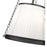 Z-Lite Madeline 4 Light 12" Pendant, Matte Black/White