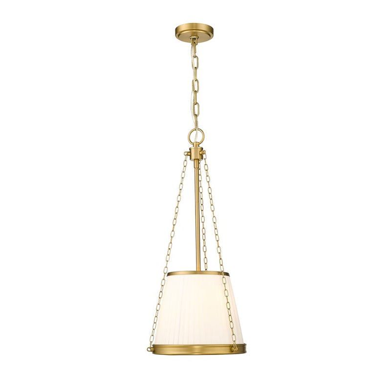 Z-Lite Madeline 4 Light 12" Pendant, Modern Gold/White