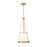 Z-Lite Madeline 4 Light 12" Pendant, Modern Gold/White - 1954P12-MGLD