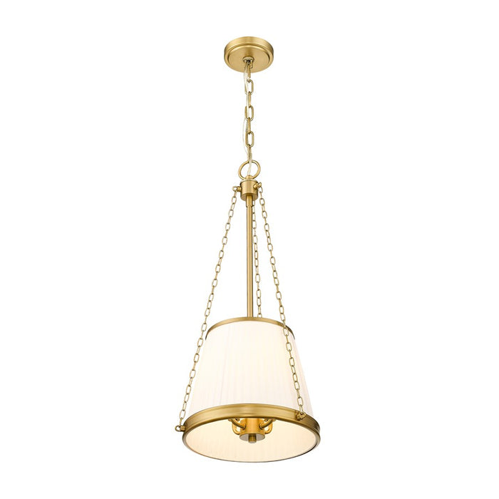 Z-Lite Madeline 4 Light 12" Pendant, Modern Gold/White