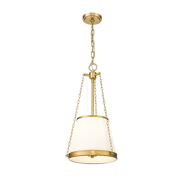 Z-Lite Madeline 4 Light 12" Pendant, Modern Gold/White