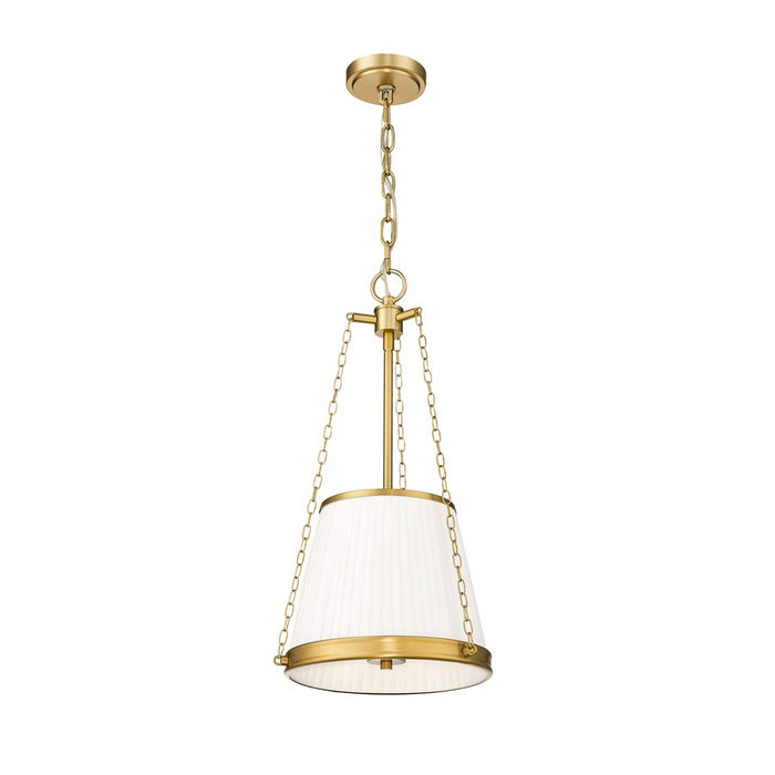 Z-Lite Madeline 4 Light 12" Pendant, Modern Gold/White