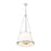 Z-Lite Madeline 5 Light 18" Pendant, Brushed Nickel/White