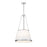 Z-Lite Madeline 5 Light 18" Pendant, Brushed Nickel/White
